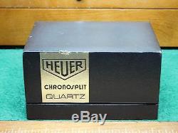 Vintage Heuer Chronosplit III LCD/LED Gold Filled Leather Strap Model R 100 725