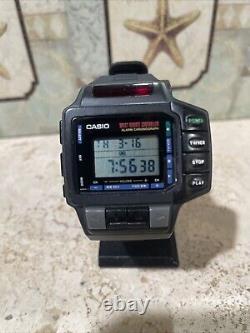 Vintage Rare Casio CMD-10 Digital Wrist Watch TV IR Remote Control Japan