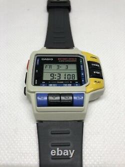 White Casio CMD-10 Remote Control TV Wrist Watch 1028 Japan Module