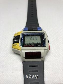 White Casio CMD-10 Remote Control TV Wrist Watch 1028 Japan Module